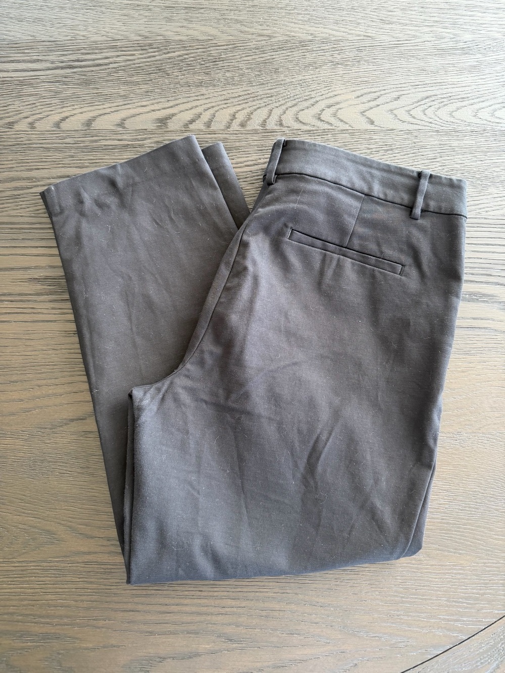 LOFT Black Riviera Slim Cropped Ankle Pants, Sz 12